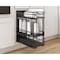 Hardware Resources 8" Black Nickel STORAGE WITH STYLE Metal "No Wiggle" Under Drawer Base Pullout, Preassembled SWS-DBPO8BN - alternate 3